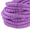 Flat Round Handmade Polymer Clay Beads LS-CLAY-R067-8.0mm-01-4