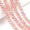Electroplate Glass Beads Strands LS-EGLA-A034-T10mm-A34-4
