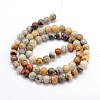 Natural Gemstone Round Bead Strands G-J303-10-6mm-2