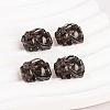 Natural Ice Obsidian Carved Dragon Turtle Beads PW-WG59AD9-01-3