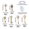 SUNNYCLUE Skeleton Key Charm DIY Jewelry Making Kit for Crafts Gifts DIY-SC0017-35-2