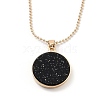 Alloy Rhinestone Pendant Necklaces NJEW-H306-A07-G-2