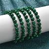 Synthetic Malachite(Dyed) Bead Stretch Bracelets BJEW-K212-B-031-5