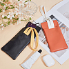 2Pcs 2 Colors PVC Imitation Leather Eyeglass Cases ABAG-CN0001-65-4