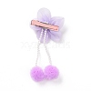 Flower Cloth Metallic Alligator Hair Clips PHAR-D013-01D-5