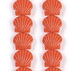 Synthetic Coral Dyed Carved Beads Strands CORA-K009-05B-02-1