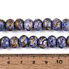 Opaque Baking Paint Glass Beads Strands GLAA-Q110-03A-15-4