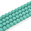 Opaque Glass Beads Strands X-GLAA-T032-P6mm-MD12-1