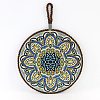 Flat Round with Mandala Pattern Ceramic Cup Coaster PW-WGE77FC-01-1