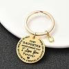 Valentine's Day Brass & 201 Stainless Steel Keychain KEYC-YW00097-17-1