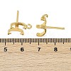 Brass Stud Earring Findings KK-F891-10G-3