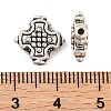 Cross Tibetan Style Alloy Beads X-TIBEB-ZN-3284-AS-RS-2