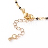 Faceted Round Natural Spinel Beaded Necklaces NJEW-JN03215-01-3