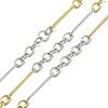 Ion Plating(IP) 304 Stainless Steel Two-Tone Link Chains CHS-M006-05PG-1