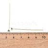 Brass Micro Pave Cubic Zirconia Stud Earring Findings CU-CBA4618-01G-06-3
