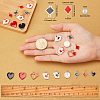 SUNNYCLUE 135Pieces DIY Playing Card Style Earring Making Kits DIY-SC0015-43-3