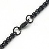 Trendy Men's 201 Stainless Steel Box Chain Necklaces NJEW-L043B-46-4