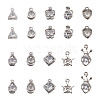 Rhombus Alloy Charms ZIRC-CD0001-02-11