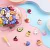  Jewelry 100Pcs 25 Style Opaque Resin Decoden Cabochons CRES-PJ0001-03-6