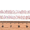 Electroplate Transparent Glass Beads Strands X-GLAA-N021-4mm-10-4