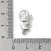 Rhodium Plated 925 Sterling Silver Lobster Claw Clasps STER-D003-59A-P-3