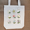 DIY Flower Pattern Tote Bag Embroidery Kit PW22121375085-1