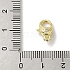 Brass Micro Pave Clear Cubic Zirconia Lobster Claw Clasps KK-K371-11B-G-3
