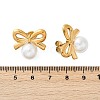 304 Stainless Steel Natural Shell Stud Earrings EJEW-G423-10G-01-5