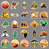 50Pcs Desert PET Waterproof Stickers PW-WG5D20E-01-4