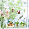 7 Sheets 7 Styles Hawaii Theme PVC Waterproof Wall Stickers DIY-WH0345-083-7