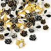 60Pcs 10 Style Alloy Enamel Cabochons MRMJ-TA0001-25-11