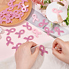 30Pcs Breast Cancer Awareness Ribbon Rhinestone Appliques PATC-FG0001-48-3