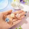 Handmade Rhinestone Clay Pave Beads CLAY-TAC0015-02C-6