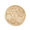 Animal Insect Theme Golden Plated Wax Seal Brass Stamp Head STAM-K001-03G-06-2