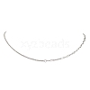 304 Stainless Steel Paperclip Chain Cable Chain Necklaces for Women NJEW-JN05590-2
