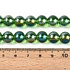 Electroplate Transparent Glass Beads Strands GLAA-T032-T10mm-AB07-4
