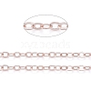 Brass Flat Oval Cable Chains CH030-RG-3