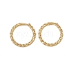 Brass Twist Ring Hoop Earrings EJEW-F378-01G-2