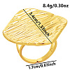 Simple and Elegant Stainless Steel Rhombus Open Cuff Ring for Women MV9676-2-2