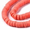Handmade Polymer Clay Beads Strands CLAY-R089-6mm-066-2