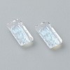 Embossed Glass Rhinestone Pendants GLAA-J101-07A-10