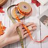 2 Rolls 2 Styles Thanksgiving Day Themes Polyester Ribbon OCOR-TA0003-29A-6