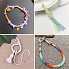 3 Roll 3 Colors Segment Dyed Cotton & Metallic String Threads OCOR-TA0004-12-7