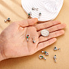 Spritewelry 14Pcs 7 Style Brass Micro Pave Cubic Zirconia Ice Pick Pinch Bails KK-SW0001-01-5