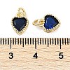 Real 18K Gold Plated Brass Inlaid Cubic Zirconia Charms ZIRC-L100-074G-01-3