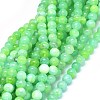 Natural Dyed Jade Beads Strands G-F601-A20-1