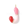 Brass Enamel Pendants KK-E093-03G-J-01-1