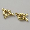 Brass Spring Ring Clasps KK-WH20010-003A-G-2
