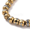 Electroplated Non-magnetic Synthetic Hematite Beads G-G862-02G-3