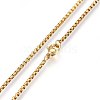 304 Stainless Steel Rolo Chain Necklaces X-NJEW-L047-02B-G-1